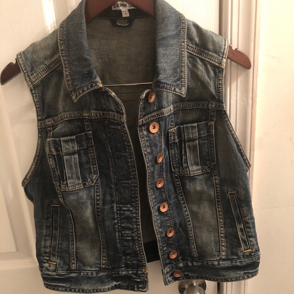 Express - Denim Vest - Size Large